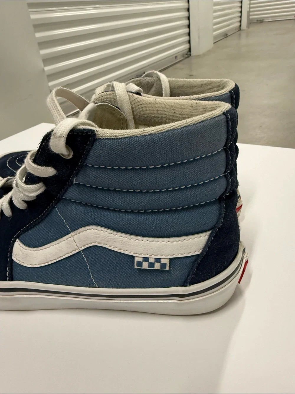 Vans Navy and Blue Sk8-Hi Sneakers